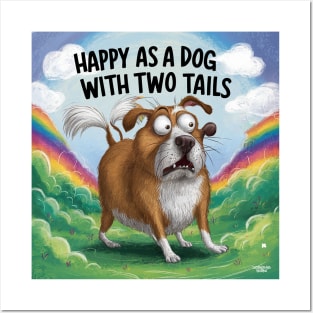 Happy as a dog with two tails? Posters and Art